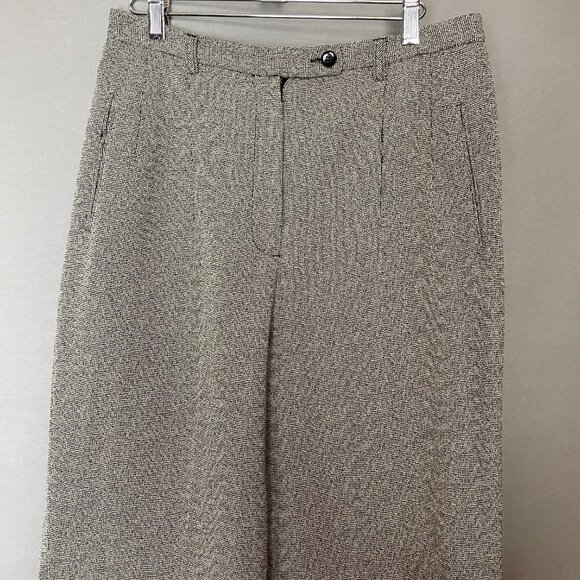 Vintage Larry Levine Slacks Women High Waisted Trousers Woven Office Retro Style - Picture 4 of 14